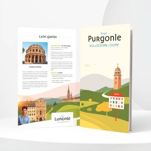 Conception de brochures pour un office de tourisme de la région lyonnaise.