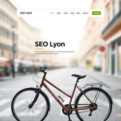 Optimisation SEO d'un site web pour une entreprise de location de vélos à Lyon.